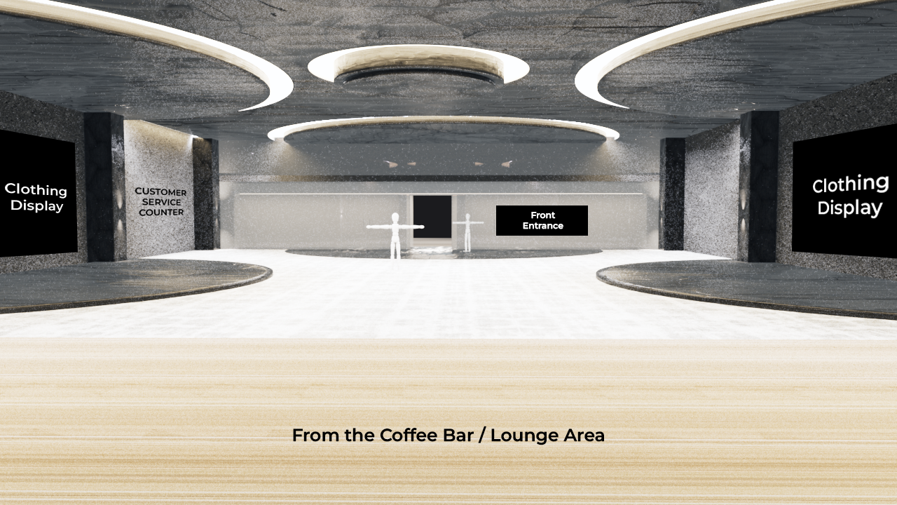 NF Brick and Mortar from the coffee bar and lounge area