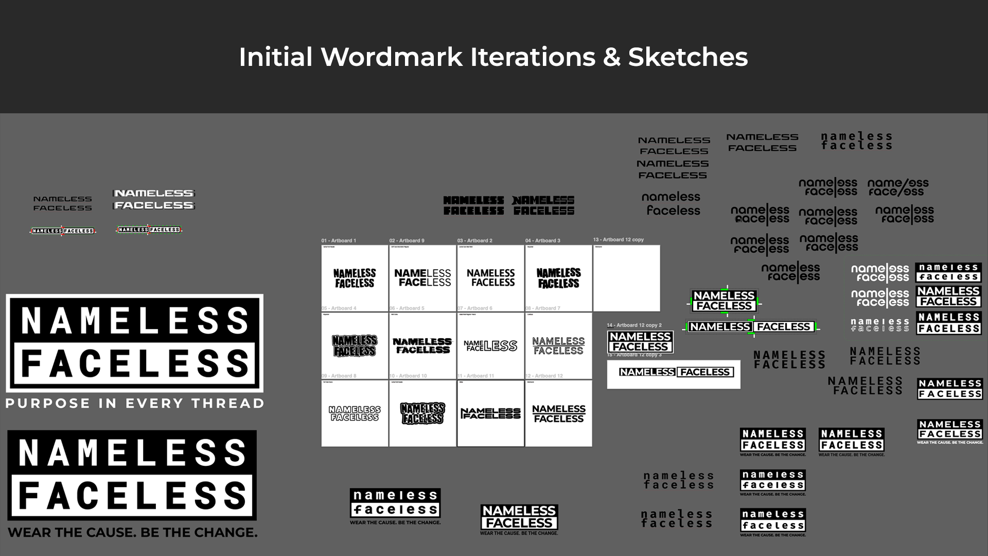 Initial Wordmark Sketches
